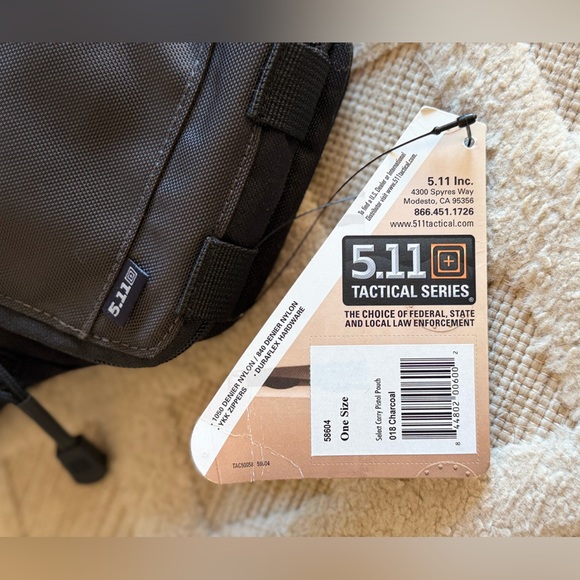 5.11 Tactical Select Carry Pistol Pouch in Charcoal/Black, Style 58604 Hunting - Picture 13 of 15